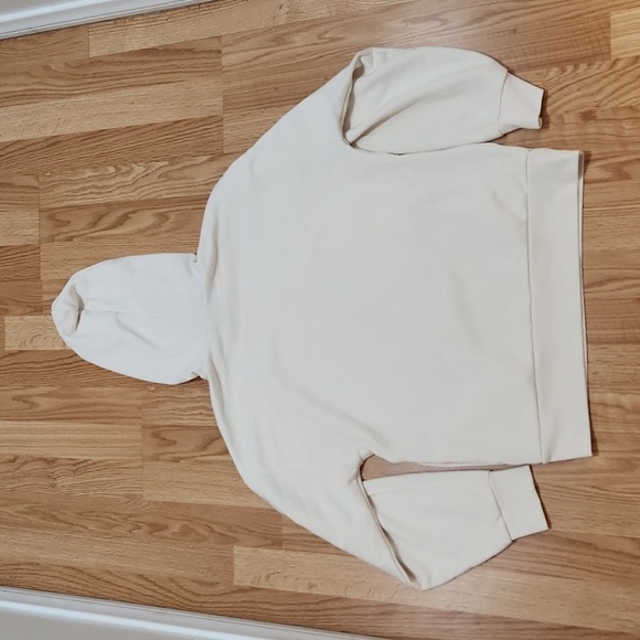 Universal Thread beige khaki hoodie with pockets womens size medium - Picture 6 of 6